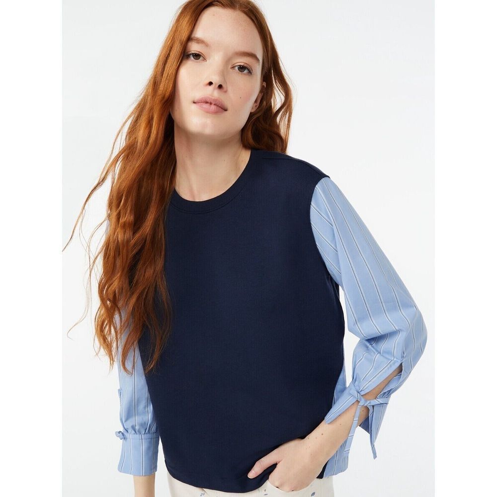 Free Assembly Tops | Classic Mixed Stripe Shirt L